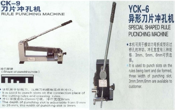 Máquina de perfuração de entalhadura manual da ponte/metal da máquina de Ck-9 Yck-6