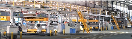 linha de produção ondulada da placa de papel da camada de alta velocidade do equipamento da imprensa de 380V 415V pre