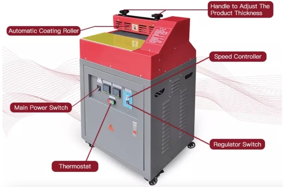 Máquina de revestimento de cola de fusão a quente de largura personalizada Máquina de rolo aplicador de cola
