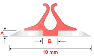 parte traseira do padrão do comprimento 13mm de 700mm ou canal vincando adesivo vincando da matriz do Pressboard traseiro estreito de 9mm para diemaking