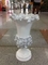 Vaso e placas feitos sob encomenda da porcelana da forma do diamante para a decoração